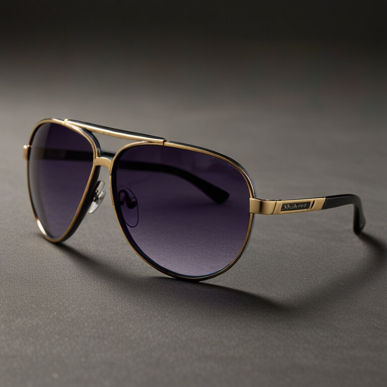 Sporty aviator sunglasses